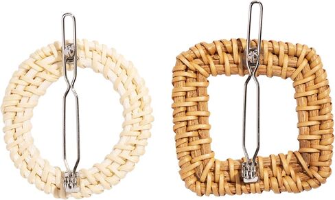 L. Erickson Summer Nights Tige Boule Barrette 2-Pack - Ivory | Tan in Saudi Arabia