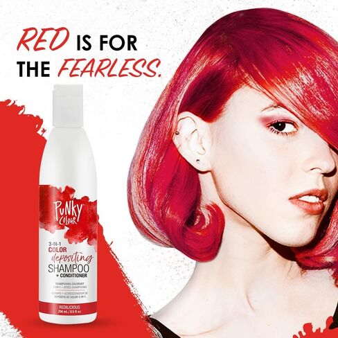 Punky Colour 3-in-1 Color Depositing Hair Cleanser & Conditioner, 8.5 fl oz. (AuburnAmazing) in Saudi Arabia