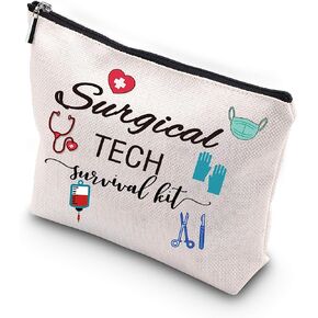 WCGXKO Surgical Tech Gift Surgical Tech Survival Kit Travel Accessories Toiletry Bag Makeup Bag (Surgical TECH)