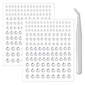 RLMOON Face Gem Eye Body jewels Stick on Self-Adhesive Rhinestone Stickers for Makeup Crystal Small Hair Gems Stick on for Party Nail Art Decorations Bling