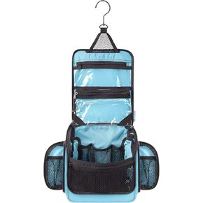 VENTURE 4TH Premium Hanging Travel Toiletry Bag for Women and Men - Mens Travel Bag Toiletry with Expandable Compartments and Detachable TSA Friendly Clear Pouch (Beige)