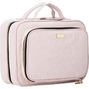 NISHEL Hanging Travel Toiletry Bag, Visible Makeup Organizer, Makeup Case for Travel Accessories, Bathroom Shower, Pink in Saudi Arabia