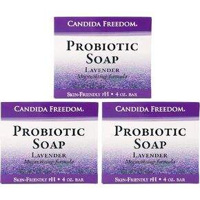 Massey's Natural Probiotic Soap Bar - Lavender Scented - For Men and Women of All Ages - Refreshing Body Essential with 100% Natural Ingredients - 4oz Bar (Pack of 3)