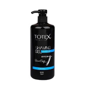 Totex Cool Shaving Shave Gel Professional Formula Sensitive Smooth Effect Best For Sense With Pump Easy Economical Use For Men & Women 750 ml in Saudi Arabia