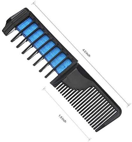 طباشير شعر للفتيات من مايدير، أمشاط طباشير شعر صغيرة لامعة قابلة للغسل، لون شعر مؤقت، لحفلات المهرجانات التنكرية والهالوين، عيد الميلاد المجيد وأعياد الميلاد للفتيات - 10 ألوان in Kuwait