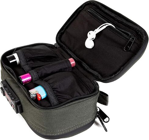 Dime Bags Smell-proof Goodfella with Lock | Carbon Filter Locking Padded Pod | TSA-Approved Combination Lock (7 inch, Black) in Kuwait