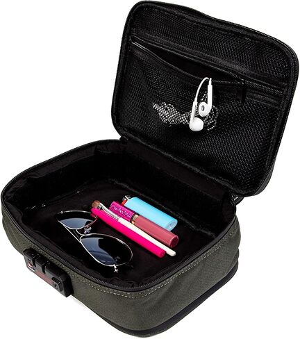 Dime Bags Smell-proof Goodfella with Lock | Carbon Filter Locking Padded Pod | TSA-Approved Combination Lock (7 inch, Black) in Kuwait