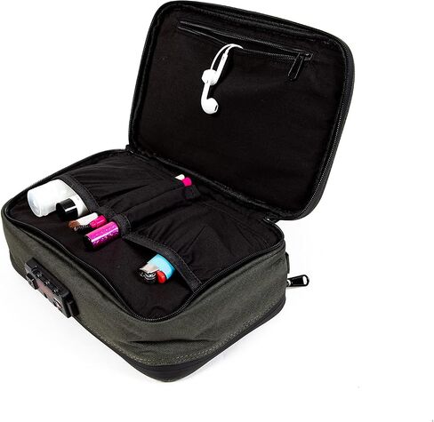 Dime Bags Smell-proof Goodfella with Lock | Carbon Filter Locking Padded Pod | TSA-Approved Combination Lock (7 inch, Black) in Kuwait