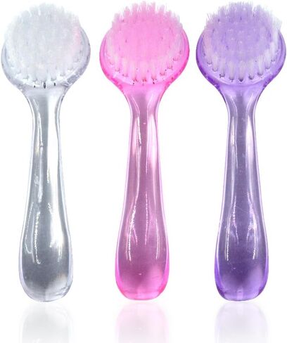 5Pcs Handle Grip Nail Brush for Cleaning Fingernails Nail Scrubber Manicure Brush Nail Tech Nail Cleaning Brushes for Toes and Nails (5 Transparent Colors) in Saudi Arabia