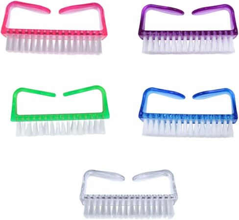 5 Pcs Handle Grip Nail Brush for Cleaning Fingernails, Nail Scrub Brush Fingernail Brush Nail Cleaning Brush with Soft Bristles for Toes and Nails Men Women (S) in Kuwait
