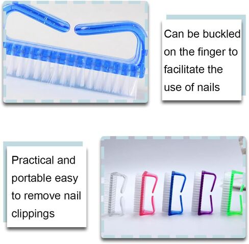 5 Pcs Handle Grip Nail Brush for Cleaning Fingernails, Nail Scrub Brush Fingernail Brush Nail Cleaning Brush with Soft Bristles for Toes and Nails Men Women (S) in Kuwait