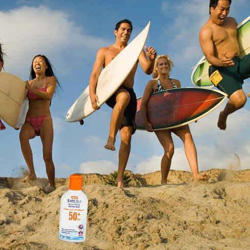 Safe Sea SPF50+ Kids sunscreen - Jellyfish and Sea lice protective lotion. Very Water Resistant, Sensitive skin. Oxybenzone and Octinoxate free, Paraben free, 4 fl. Oz. Pack of 2 in Saudi Arabia