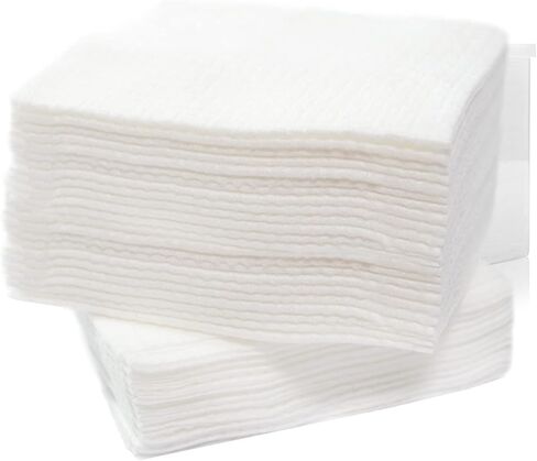 Disposable Fast Dry Wipes, Daily Face Towel, Facial Washcloth, Makeup Remover, Also used as Baby Care, Cleansing Towelettes, Ultra Soft, 40 Ct,1 reusable plastic box in Kuwait