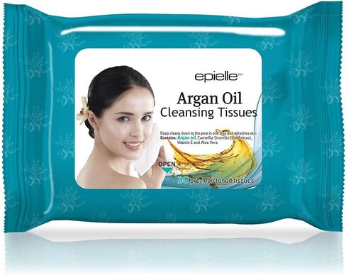 Epielle Aloe Vera Makeup Remover Cleansing Wipes | 60 Count, 2-Pack | Gentle Towelettes for All Skin Types | Ideal for Beauty Gifts, Spa Days & Gift Sets | Korean Skincare in Saudi Arabia