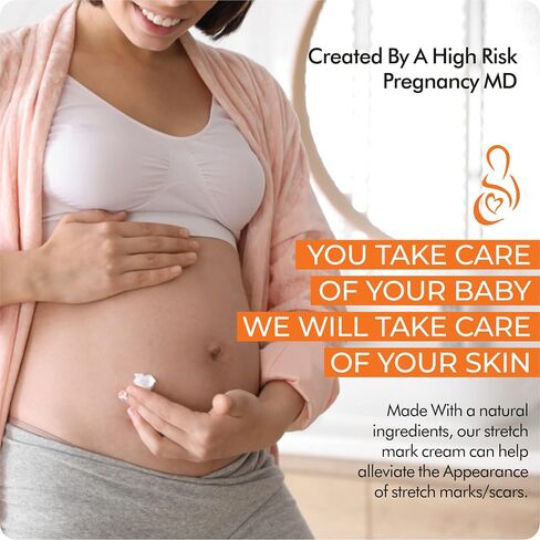 V.SACHAR MD Accredited Stretch Mark Cream for Pregnancy | This Skin Care Cream Helps in Prevention of New and Removal of Old Stretch Marks in During Maternity | 4 Fl Oz in Saudi Arabia