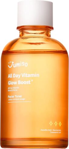 JUMISO All Day Vitamin Glow Boost Facial Toner, Vitamin Daily Toner, Vitamin B,C Toner, Skin Brightening Hydrating, Glowing Toner, Naturally Radiant&Plump Skin, EO&Fragrance Free, 125ml 4.22 FL.OZ in Saudi Arabia