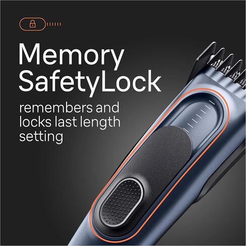 Braun Hair Clippers Series 5 5310، ماكينة قص الشعر للرجال، مشبك شعر من المنزل مع 9 إعدادات للطول، متضمنة. قفل أمان الذاكرة، إعداد الاستدعاء، شفرات حادة للغاية، مشطين، in Saudi Arabia