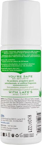 Lafe's | Extra Strength - Coriander & Tea Tree - Roll-On Aluminum Free Natural Deodorant for Women & Men | Vegan, Cruelty Free, Gluten Free, Paraben Free & Baking Soda Free with 24-Hour Protection; 2 Pack (3oz each) in Saudi Arabia