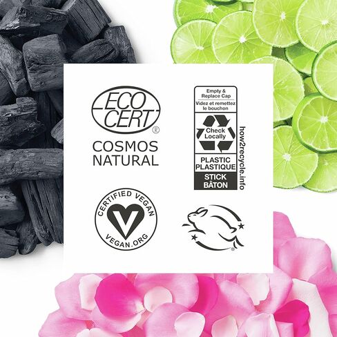 مزيل العرق الطبيعي الخالي من الألومنيوم للنساء والرجال، هير + ناو للبشرة الحساسة مع حماية من الروائح لمدة 24 ساعة، حمضية، 92 جم، (عبوة من قطعة واحدة) in Kuwait