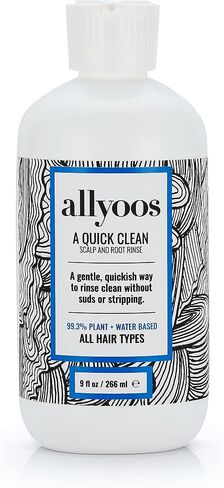 allyoos - Natural A Quick Clean Scalp + Root Rinse | Plant-Based, Cruelty-Free, Clean Haircare (9 fl oz | 266 mL) in Saudi Arabia