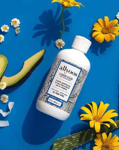 allyoos - Natural A Quick Clean Scalp + Root Rinse | Plant-Based, Cruelty-Free, Clean Haircare (9 fl oz | 266 mL) in Saudi Arabia