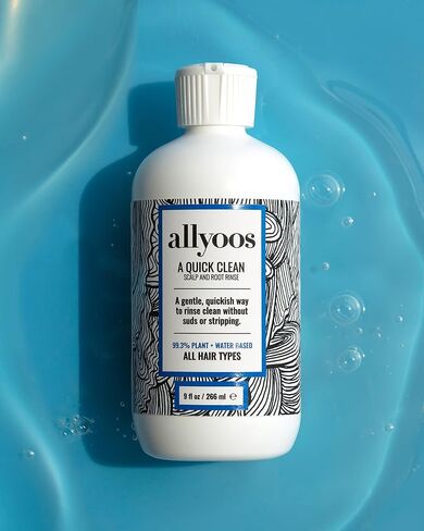 allyoos - Natural A Quick Clean Scalp + Root Rinse | Plant-Based, Cruelty-Free, Clean Haircare (9 fl oz | 266 mL) in Saudi Arabia