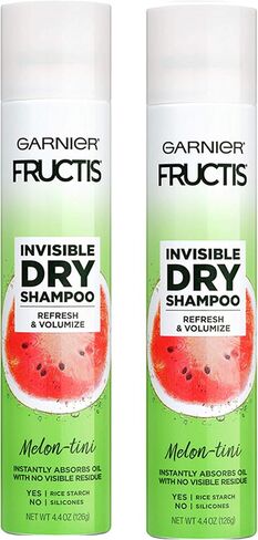 شامبو جاف غير مرئي مكثف من غارنييه، بالبطيخ الصغير، 4.4 أونصة، عدد 2 (قد تختلف التعبئة) in Kuwait