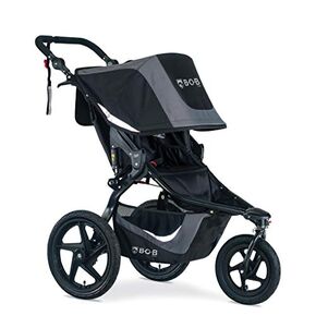 BOB Gear Revolution Flex 3.0 Duallie Double Jogging Stroller, Graphite Black