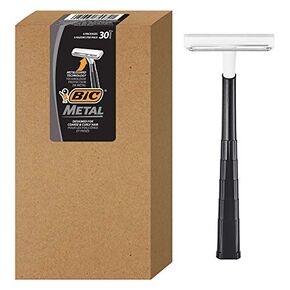 BIC Bic metal men's disposable shaving razors, single blade, 30 count (6 packs of 5 razors), 30 Count in Kuwait