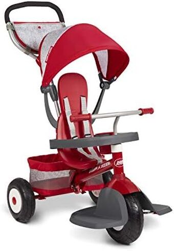 Radio Flyer Ultimate All-Terrain Stroll 'N Trike, Kids and Toddler Tricycle, Red Toddler Bike, For Ages 9 Months - 5 Years, Air Tire in Saudi Arabia
