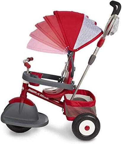Radio Flyer Ultimate All-Terrain Stroll 'N Trike, Kids and Toddler Tricycle, Red Toddler Bike, For Ages 9 Months - 5 Years, Air Tire in Saudi Arabia