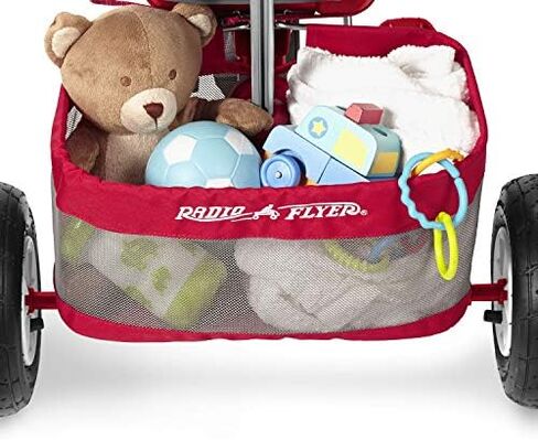 Radio Flyer Ultimate All-Terrain Stroll 'N Trike, Kids and Toddler Tricycle, Red Toddler Bike, For Ages 9 Months - 5 Years, Air Tire in Saudi Arabia