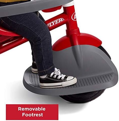 Radio Flyer Ultimate All-Terrain Stroll 'N Trike, Kids and Toddler Tricycle, Red Toddler Bike, For Ages 9 Months - 5 Years, Air Tire in Saudi Arabia