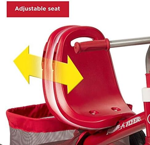 Radio Flyer Ultimate All-Terrain Stroll 'N Trike, Kids and Toddler Tricycle, Red Toddler Bike, For Ages 9 Months - 5 Years, Air Tire in Saudi Arabia