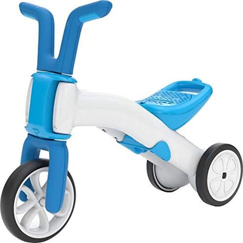 Chillafish Bunzi Gradual Balance Bike and Tricycle, 2-in-1 Ride on Toy for 1-3 Years Old, Silent Non-Marking Wheels, Blue, Large in Kuwait