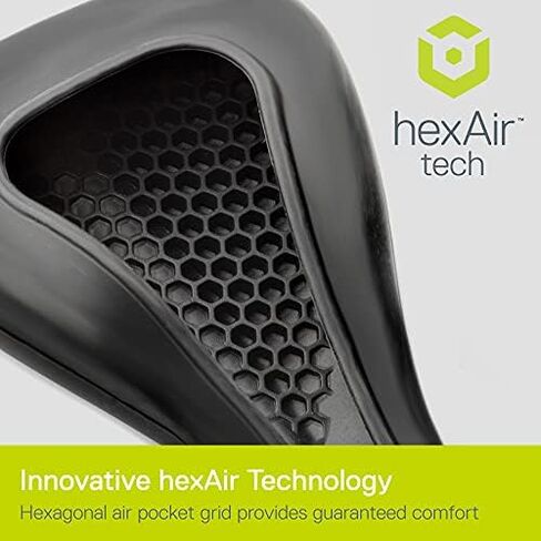 Delta Cycle & Home hexAir Peloton Seat Cushion - Instant Response, Pressure Reducing hexAir Grid Technology - Not Padded Gel - Bicycle Seat Cushion for Road, Mountain, and All Indoor Exercise Bikes in Saudi Arabia