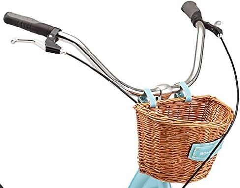 Schwinn Shuffle Mens and Womens Kick Scooter, Big 26-Inch Air Filled Front Wheel, 20-Inch Rear Wheel, Beach Cruiser Styled Handlebars, Alloy Linear Pull Brakes, Steel Frame, Vintage Deck in Kuwait
