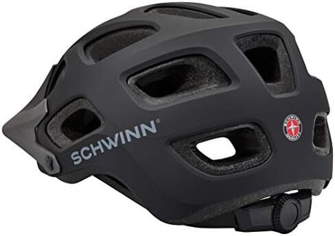 Schwinn Excursion Adult Bike Helmet, Mountain Style Hard Shell, 17 Vents, Removable Weather Visor, Adjustable Dial-Fit in Saudi Arabia