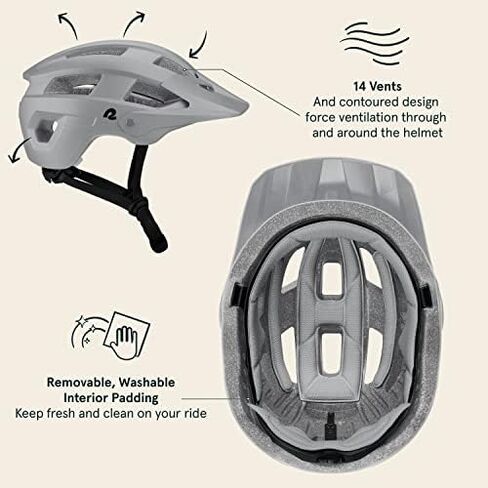 Retrospec Rowan Mountain Bike Helmet for Adults - Specialized Dirt Cycling Bicycle Helmets for Men & Women – Adjustable Size, Lightweight & Breathable in Saudi Arabia