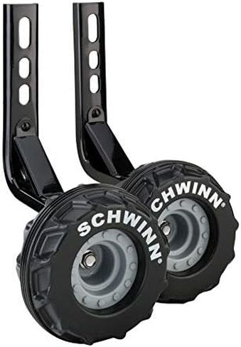 Schwinn Training Wheels for Kids Bikes, Fits 12, 14, 16, 18, 20 Inch Wheel Bicycles, Sturdy Steel Brackets, Easy to Adjust, Two Decal Sets Included in Saudi Arabia