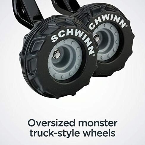 Schwinn Training Wheels for Kids Bikes, Fits 12, 14, 16, 18, 20 Inch Wheel Bicycles, Sturdy Steel Brackets, Easy to Adjust, Two Decal Sets Included in Saudi Arabia