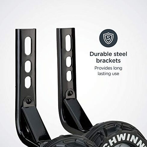 Schwinn Training Wheels for Kids Bikes, Fits 12, 14, 16, 18, 20 Inch Wheel Bicycles, Sturdy Steel Brackets, Easy to Adjust, Two Decal Sets Included in Saudi Arabia