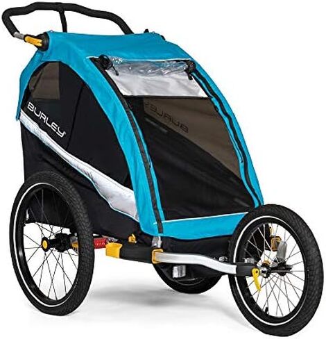 Burley D'Lite X, 1 and 2 Seat Kid Bike Trailer & Stroller with Seat Recline and Suspension in Saudi Arabia