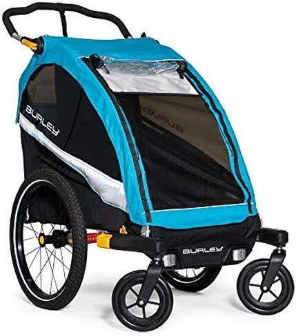Burley D'Lite X, 1 and 2 Seat Kid Bike Trailer & Stroller with Seat Recline and Suspension in Saudi Arabia