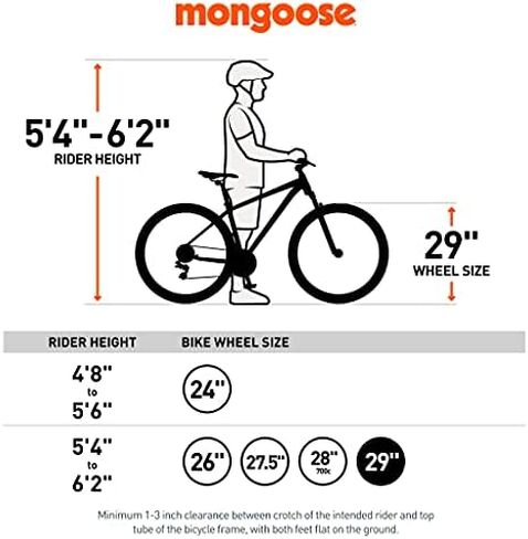 دراجة جبلية Mongoose Impasse للكبار، إطار من الألومنيوم، محولات ملتوية، 21 سرعة خلفية، فرامل قرصية أمامية وخلفية in Kuwait