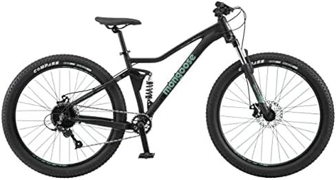 Mongoose Impasse Adult Mountain Bike, Aluminum Frame, Twist Shifters, 21- Speed Rear Deraileur, Front and Rear Disc Brakes in Saudi Arabia