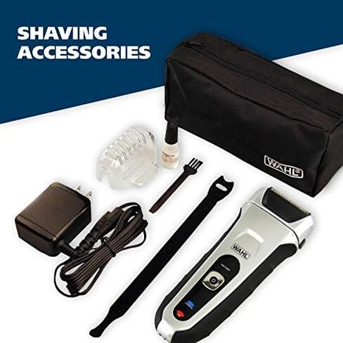 Wahl Speed Shave, Rechargeable Lithium Ion Wet/Dry Waterproof Facial Hair Shaver With Speedflex Precision Foils - Model 7061-500 in Kuwait