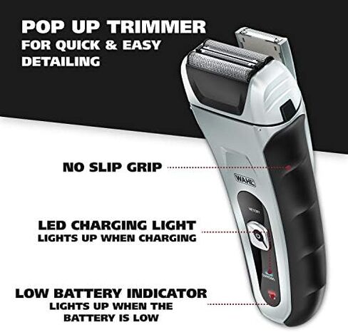 Wahl Speed Shave, Rechargeable Lithium Ion Wet/Dry Waterproof Facial Hair Shaver With Speedflex Precision Foils - Model 7061-500 in Kuwait
