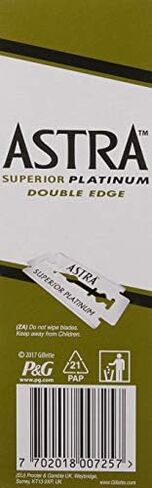 Astra Platinum Double Edge Safety Razor Blades ,100 Count (Pack of 1) in Saudi Arabia
