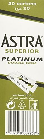 Astra Platinum Double Edge Safety Razor Blades ,100 Count (Pack of 1) in Saudi Arabia